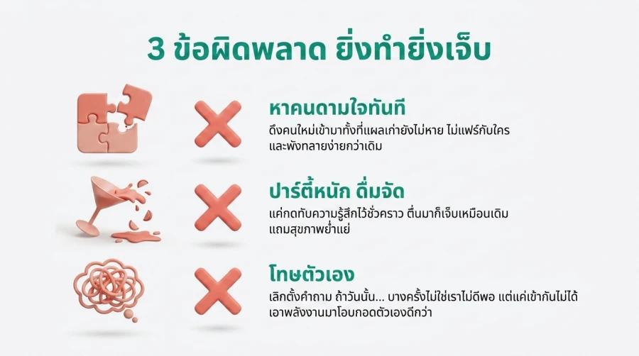 3 ข้อผิดพลาดที่ทำให้ เกย์ Move On ไม่สำเร็จ