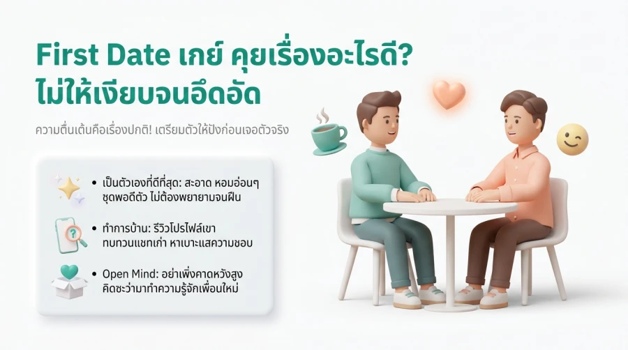 ทำความเข้าใจ "ความประหม่า" ใน First Date เกย์ มันคือเรื่องธรรมชาติ